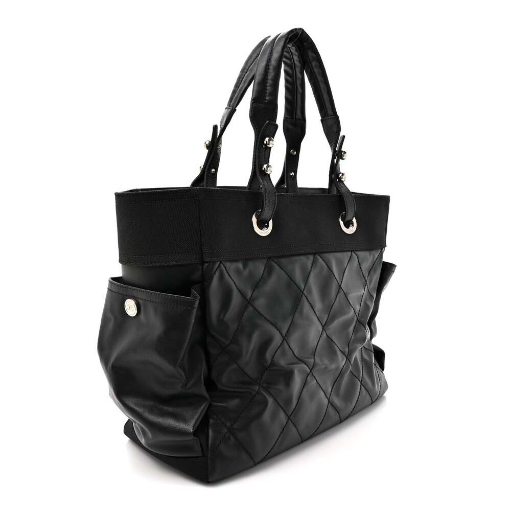 Chanel Coated Canvas Quilted Large #253516C15B - Picture 3 of 13